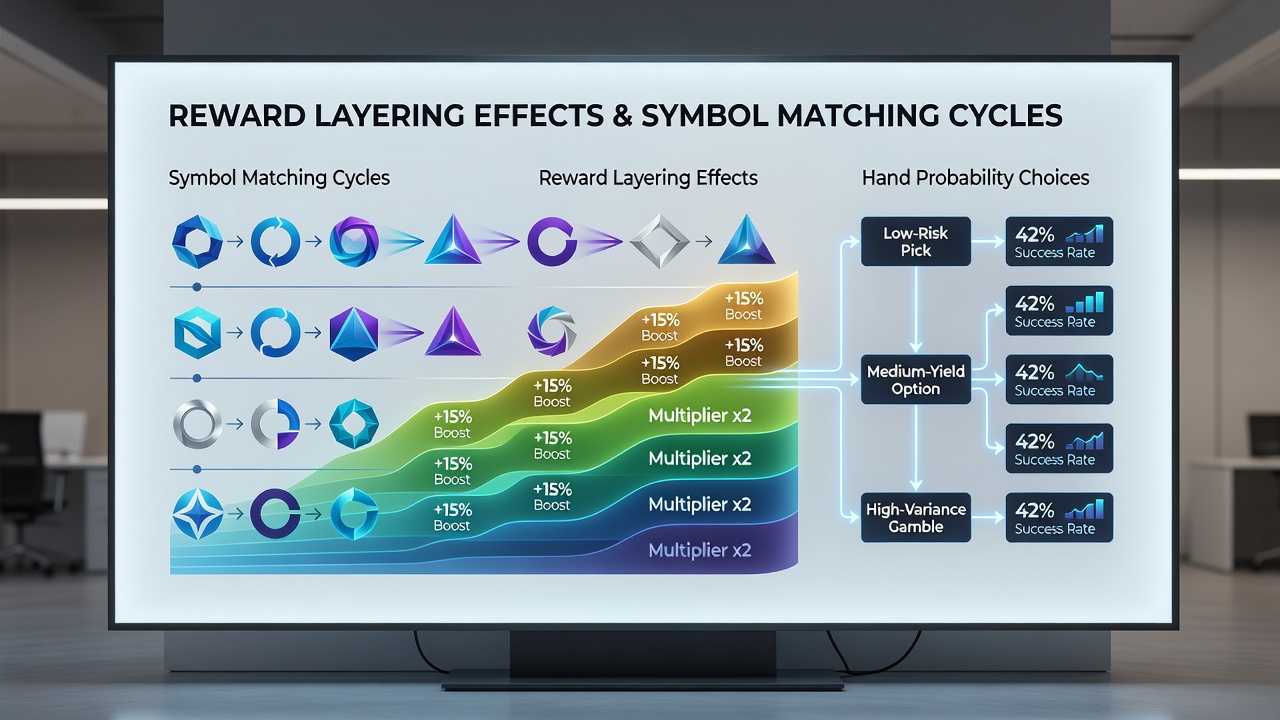 Analytics dashboard displaying player flow between reel games, card tables, and sports wagers under layered loyalty mechanics