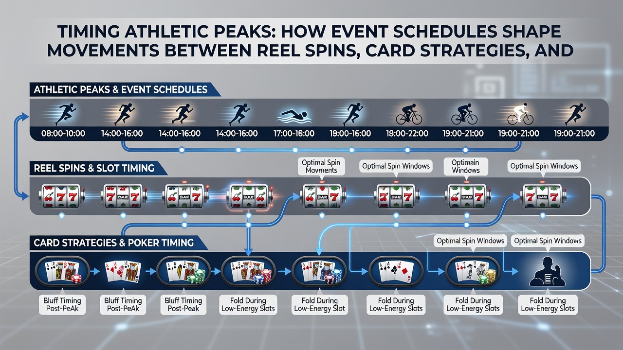 Athletic event timelines overlaid with casino gaming activity patterns in regulated markets